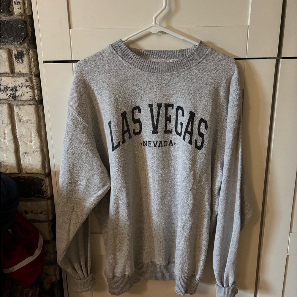 Gray Las Vegas Sweater